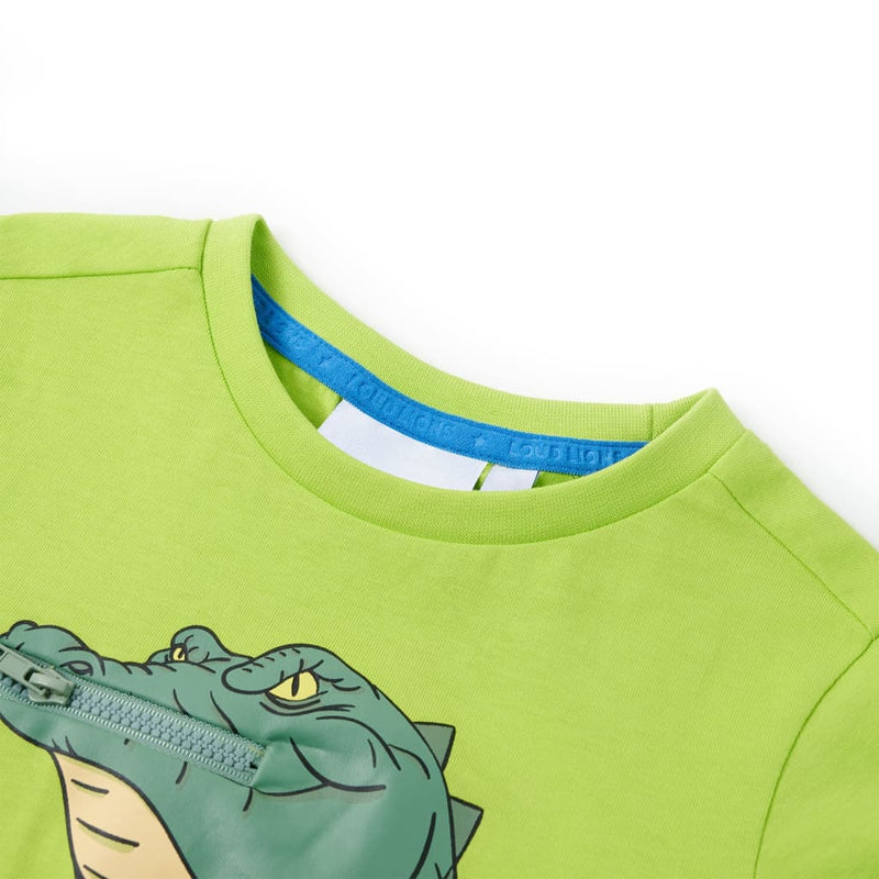 Load image into Gallery viewer, VidaXL Kindershirt 140 limoengroen