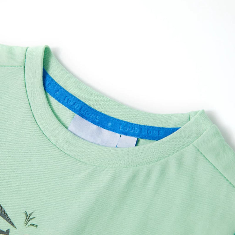 Load image into Gallery viewer, VidaXL Kindershirt met korte mouwen 116 lichtgroen