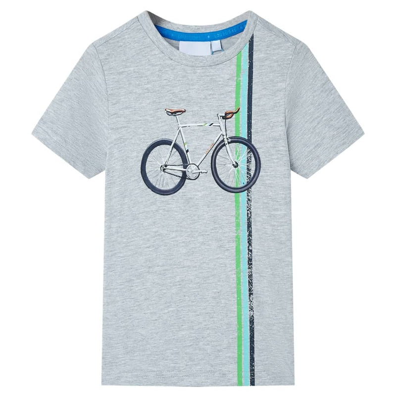 Load image into Gallery viewer, VidaXL Kindershirt met korte mouwen 128 grijs