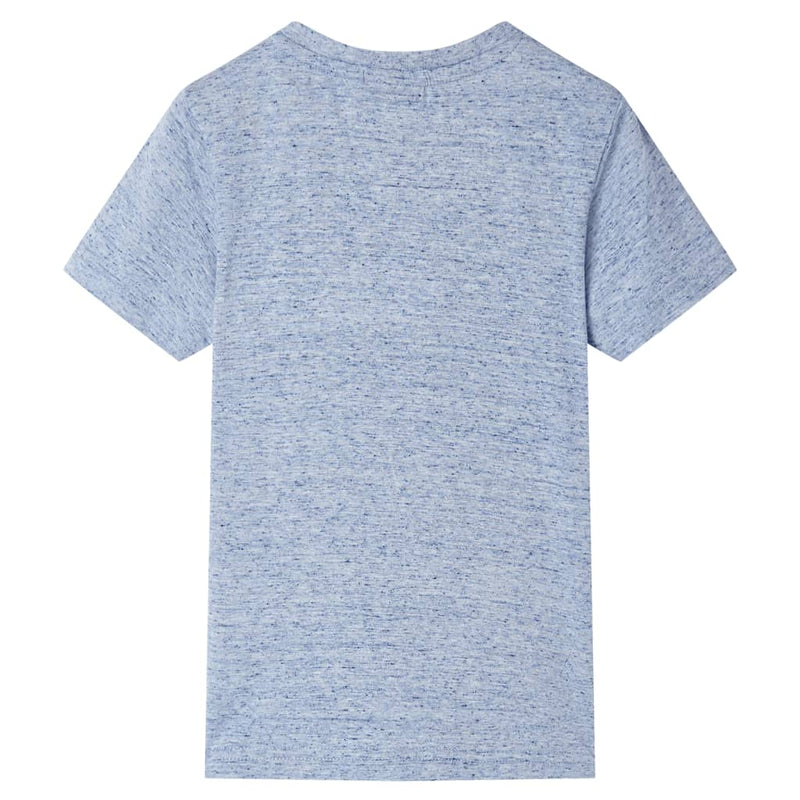 Load image into Gallery viewer, VidaXL Kindershirt met korte mouwen 116 gemêleerd blauw