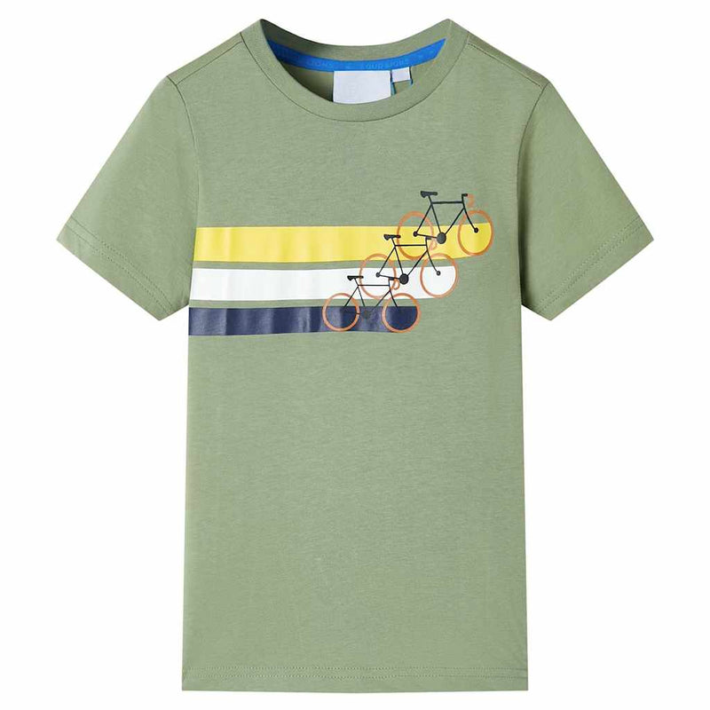 Load image into Gallery viewer, Vidaxl kindershirt met korte mouwen 128 lichtkakikleurig