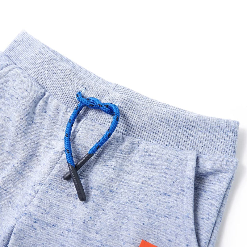 Load image into Gallery viewer, Vidaxl kindershorts met trekkoord 116 gemêleerd blauw