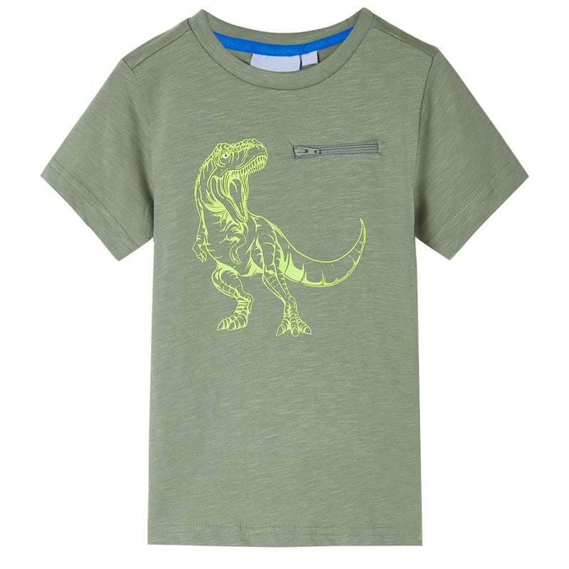 Load image into Gallery viewer, Vidaxl kindershirt met korte mouwen 116 lichtkakikleurig