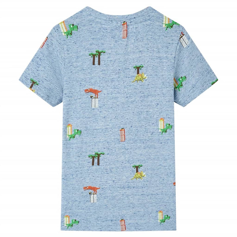 Load image into Gallery viewer, VidaXL Kindershirt 92 gemêleerd blauw
