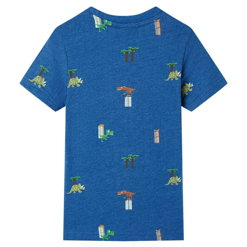 Load image into Gallery viewer, Vidaxl kindershirt 104 gemêleerd donkerblauw