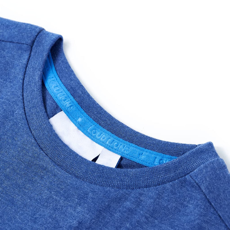 Load image into Gallery viewer, VidaXL Kindershirt 104 gemêleerd donkerblauw