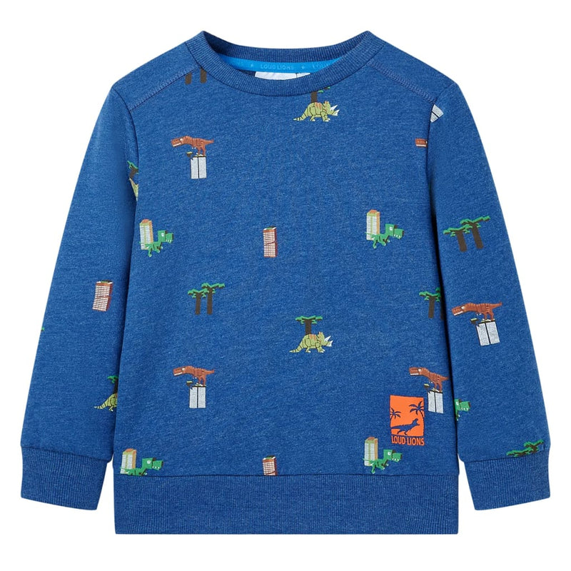 Load image into Gallery viewer, Vidaxl kindertrui 140 gemêleerd donkerblauw