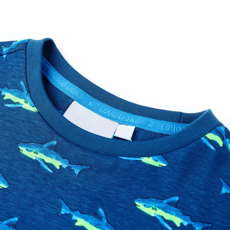 Load image into Gallery viewer, Vidaxl kindershirt 140 donkerblauw