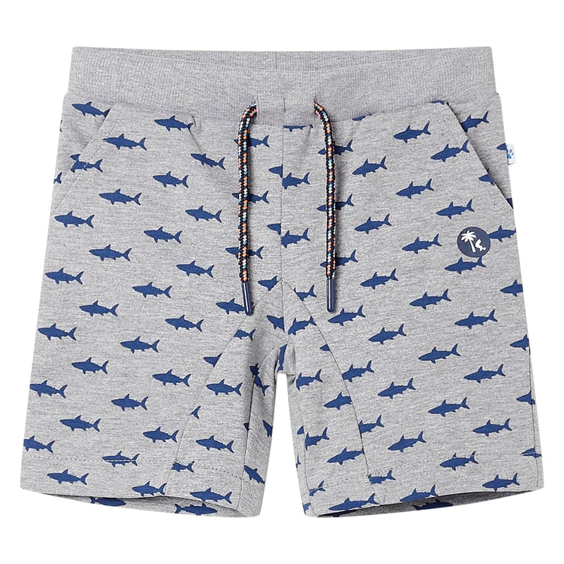 Load image into Gallery viewer, VidaXL Kindershorts met trekkoord 140 gemêleerd lichtgrijs