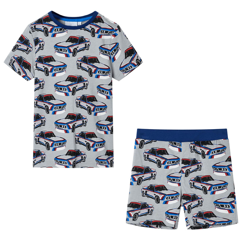 Chargez l'image dans la visionneuse de la galerie, Vidaxl kinderpyjama met korte mouwen 128 grijs