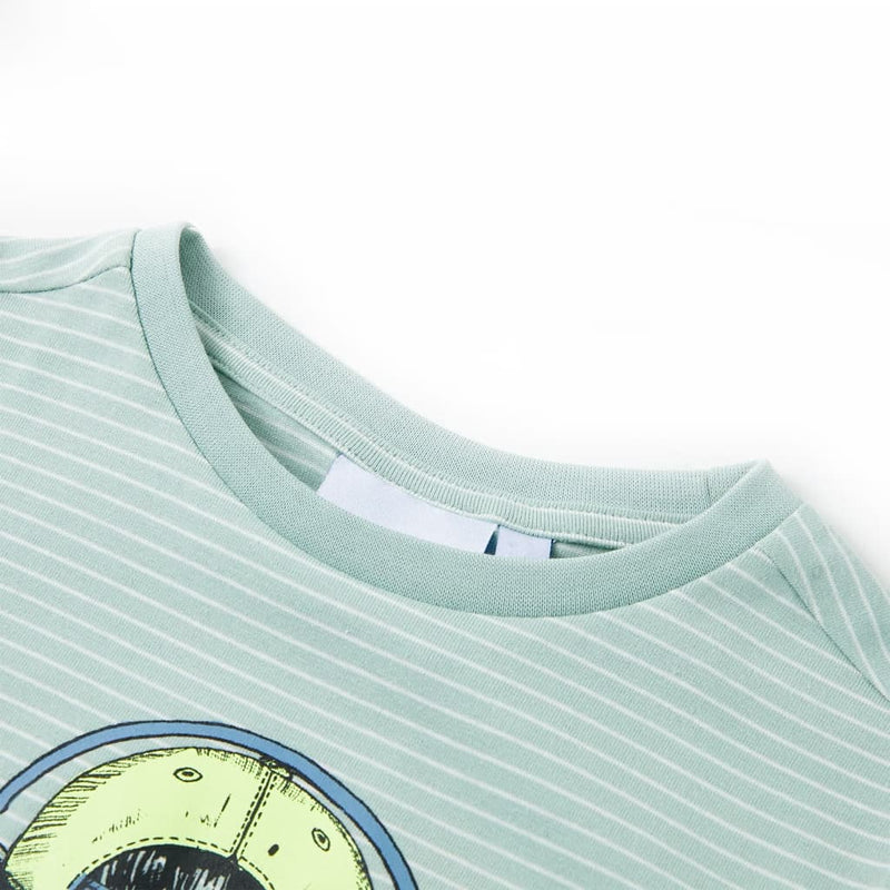 ギャラリービューアに画像をロードする, Vidaxl kindershirt met strepen 116 lichtmint