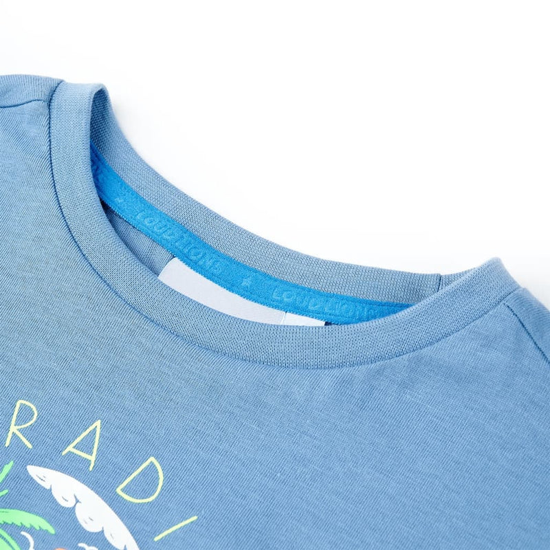 Chargez l'image dans la visionneuse de la galerie, Vidaxl kindershirt 140 middenblauw