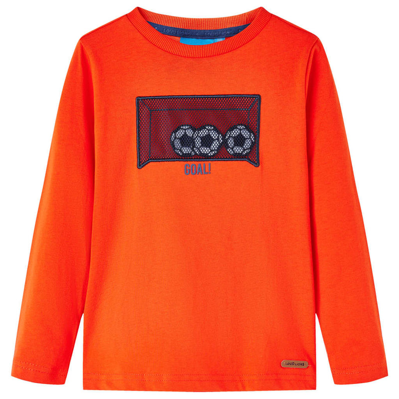 Load image into Gallery viewer, VidaXL Kindershirt met lange mouwen 128 feloranje
