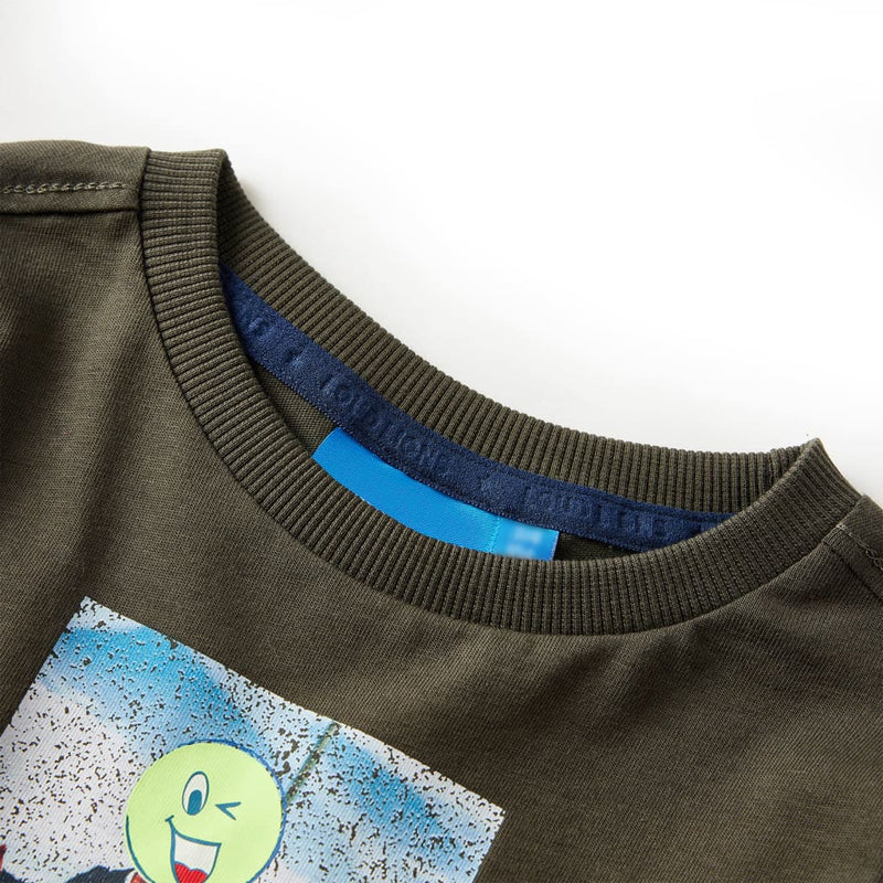 ギャラリービューアに画像をロードする, Vidaxl kindershirt met lange mouwen 140 kakikleurig