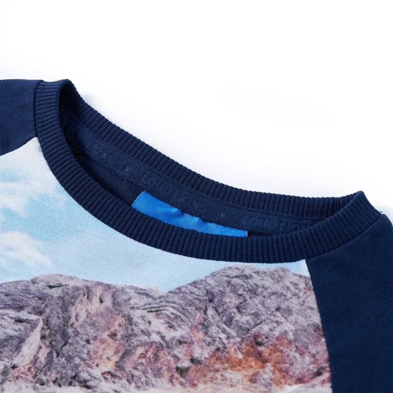 Load image into Gallery viewer, VidaXL Kindershirt met lange mouwen 92 marineblauw
