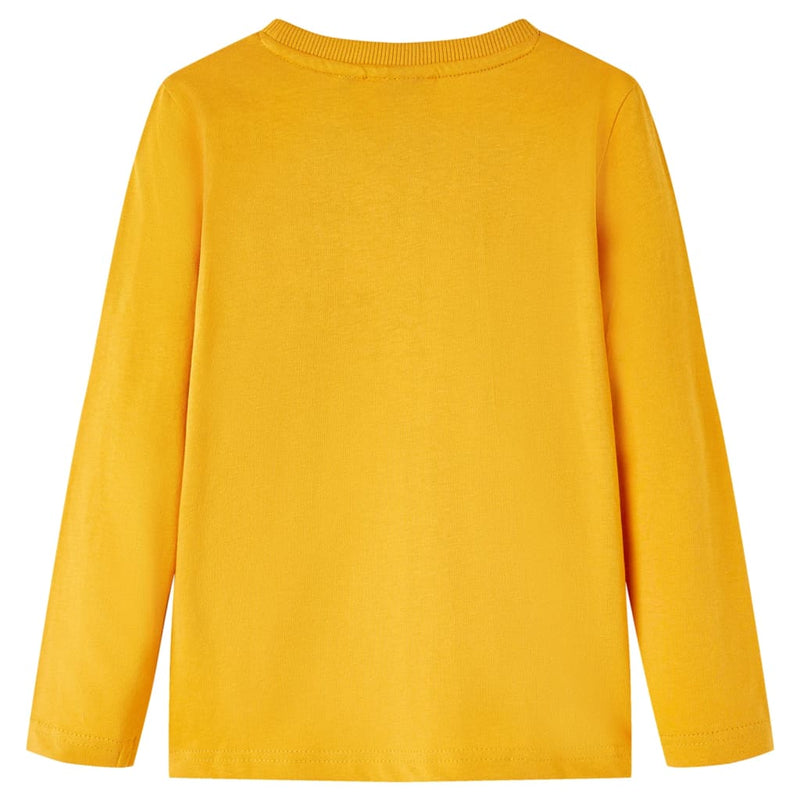 Load image into Gallery viewer, Vidaxl kindershirt met lange mouwen 116 okerkleurig