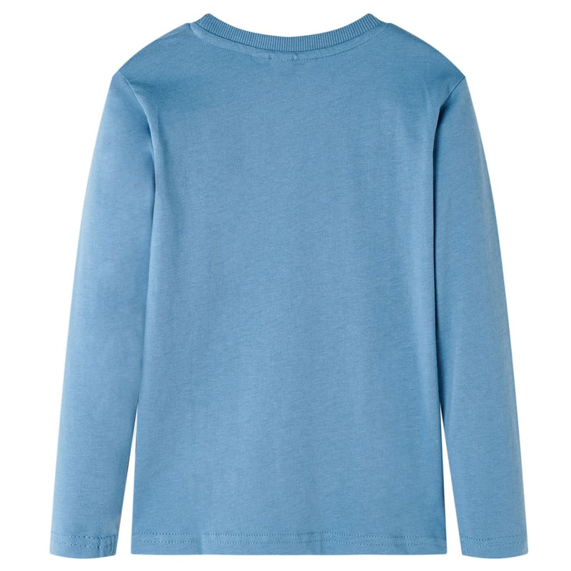Load image into Gallery viewer, VidaXL Kindershirt met lange mouwen 140 medium blauw