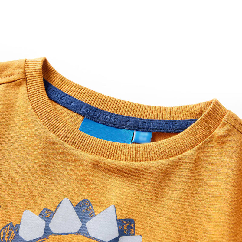 Load image into Gallery viewer, VidaXL Kindershirt met lange mouwen 104 donkerokerkleurig