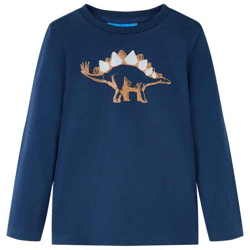 Chargez l'image dans la visionneuse de la galerie, Vidaxl kindershirt met lange mouwen 104 marineblauw
