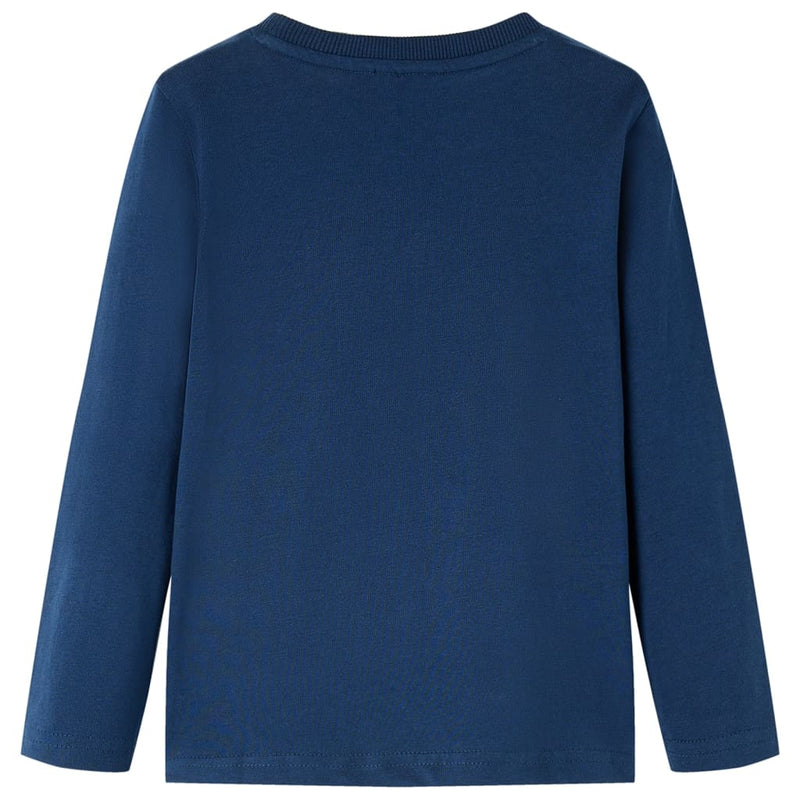 Chargez l'image dans la visionneuse de la galerie, Vidaxl kindershirt met lange mouwen 104 marineblauw