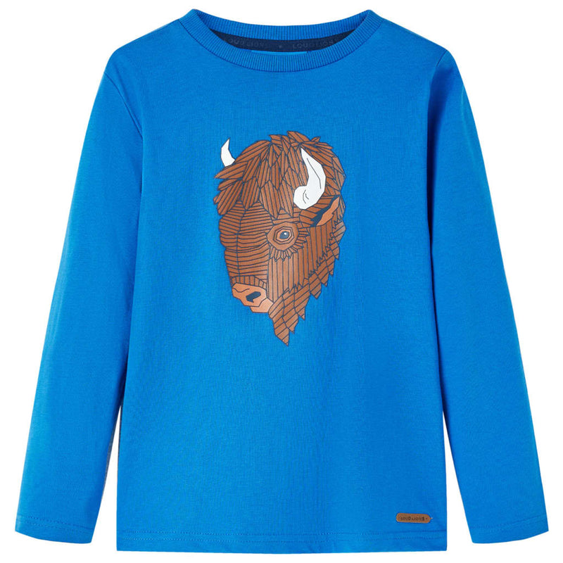 Load image into Gallery viewer, Vidaxl kindershirt met lange mouwen 128 kobaltblauw