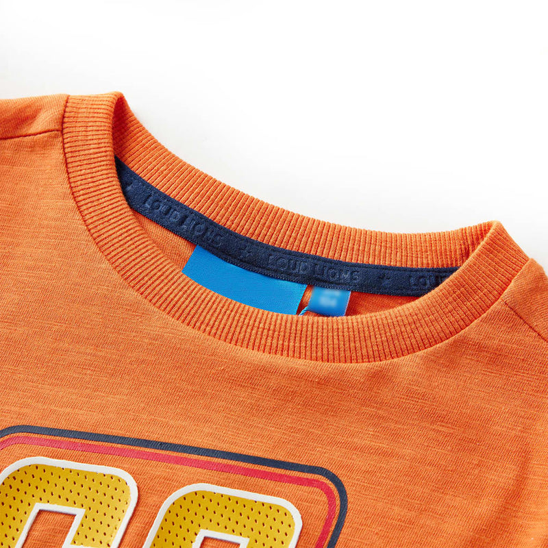 Load image into Gallery viewer, VidaXL Kindershirt met lange mouwen 128 donkeroranje