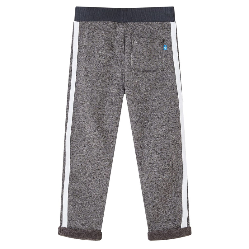 Load image into Gallery viewer, VidaXL Kinderjoggingbroek 92 gemêleerd donkergrijs