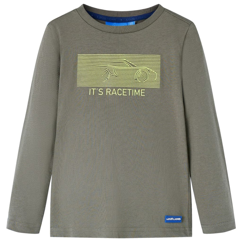 Load image into Gallery viewer, Vidaxl kindershirt met lange mouwen 116 kakikleurig