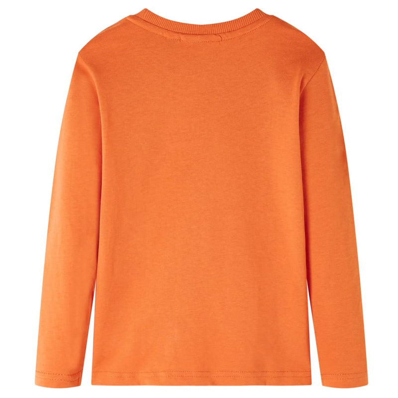 Load image into Gallery viewer, VidaXL Kindershirt met lange mouwen 116 donkeroranje