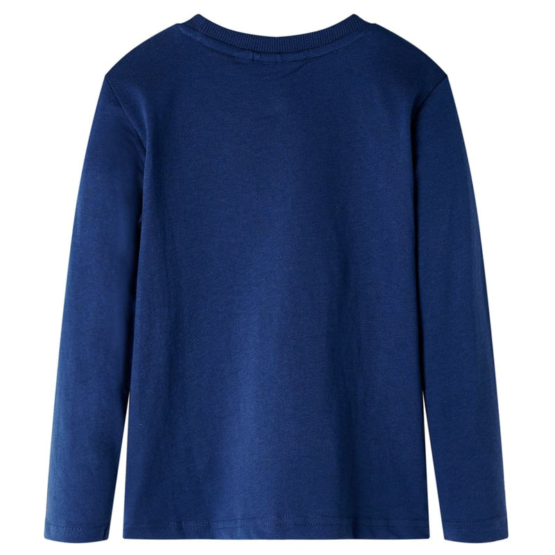 Load image into Gallery viewer, Vidaxl kindershirt met lange mouwen 92 marineblauw