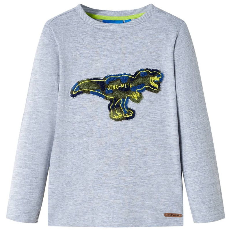 ギャラリービューアに画像をロードする, Vidaxl kindershirt met lange mouwen 116 gemêleerd grijs