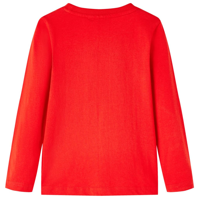 Load image into Gallery viewer, VidaXL Kindershirt met lange mouwen 128 rood