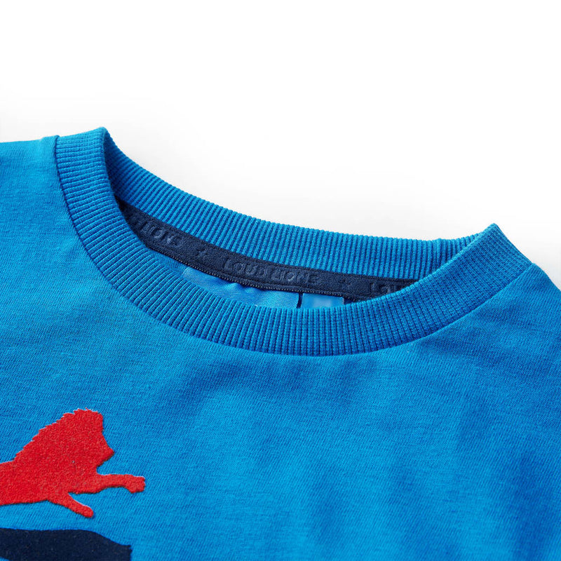 Afbeelding laden in galerijviewer, Vidaxl kindershirt met lange mouwen 104 kobaltblauw