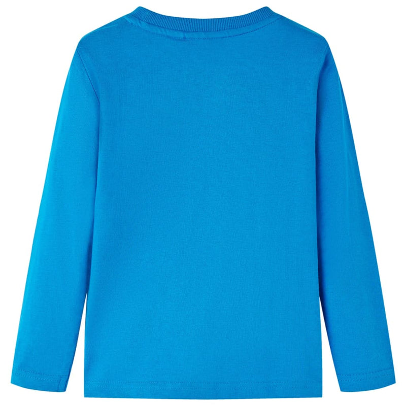 Afbeelding laden in galerijviewer, Vidaxl kindershirt met lange mouwen 116 kobaltblauw