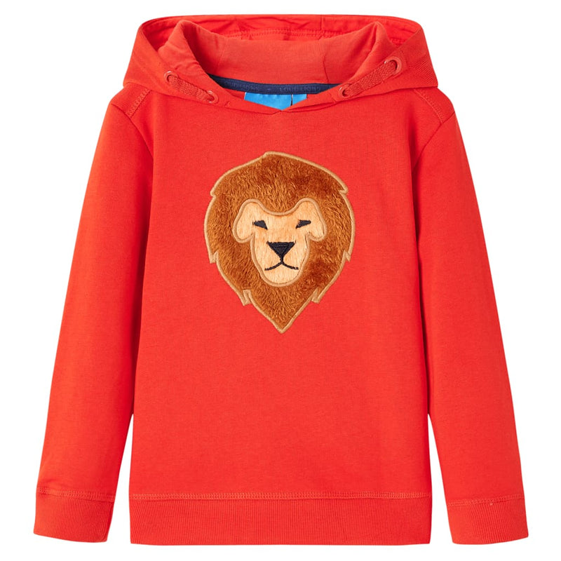 Load image into Gallery viewer, Vidaxl kindertrui met capuchon 104 rood