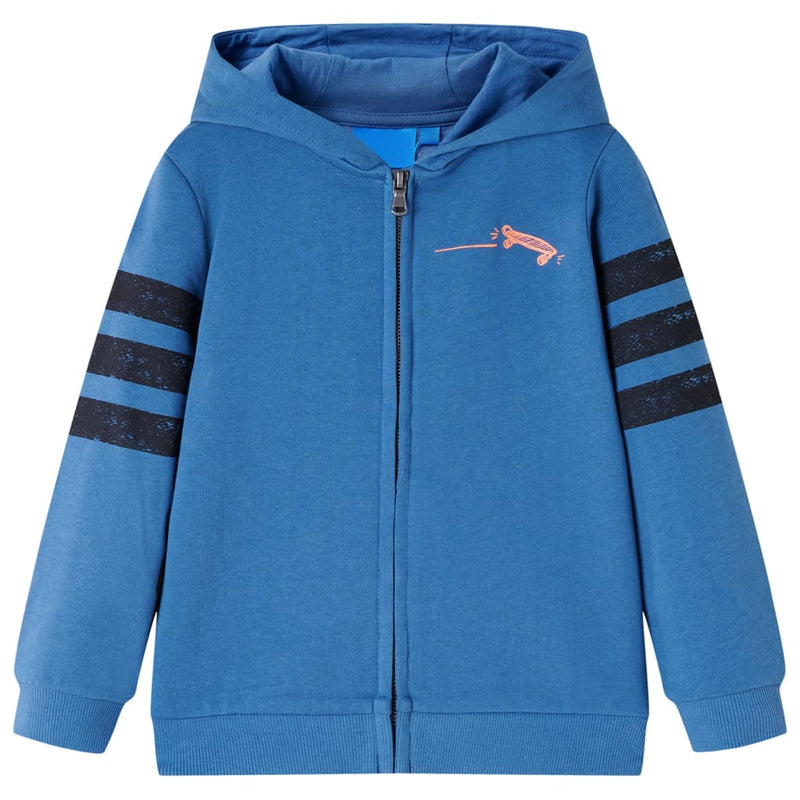 Chargez l'image dans la visionneuse de la galerie, Vidaxl kindervest met capuchon 116 blauw