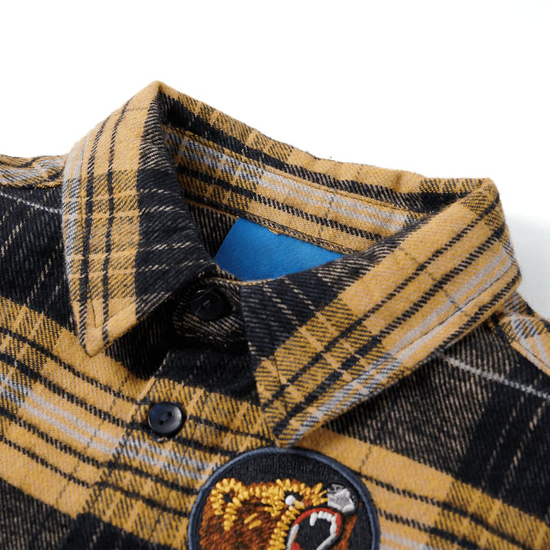 Load image into Gallery viewer, Vidaxl kindershirt geruit 92 geel en zwart