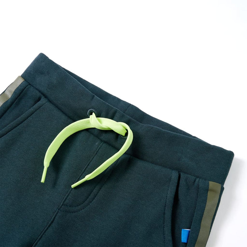 Load image into Gallery viewer, Vidaxl kinderjoggingbroek met trekkoord 92 mosgroen