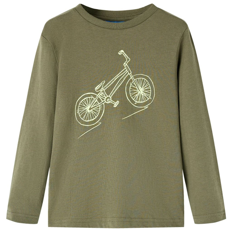 Load image into Gallery viewer, Vidaxl kindershirt met lange mouwen 104 kakikleurig