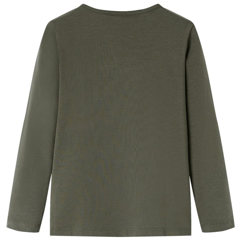 Load image into Gallery viewer, Vidaxl kindershirt met lange mouwen 140 kakikleurig