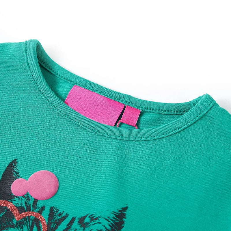 Load image into Gallery viewer, VidaXL Kindershirt met lange mouwen 92 felgroen