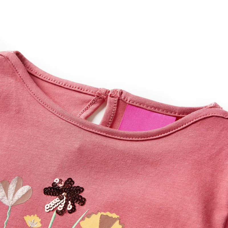 Load image into Gallery viewer, VidaXL Kindershirt met lange mouwen 140 oudroze