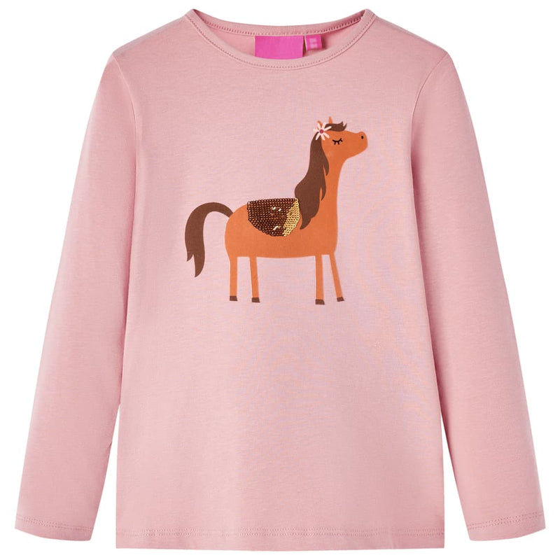 Load image into Gallery viewer, Vidaxl kindershirt met lange mouwen 116 lichtroze