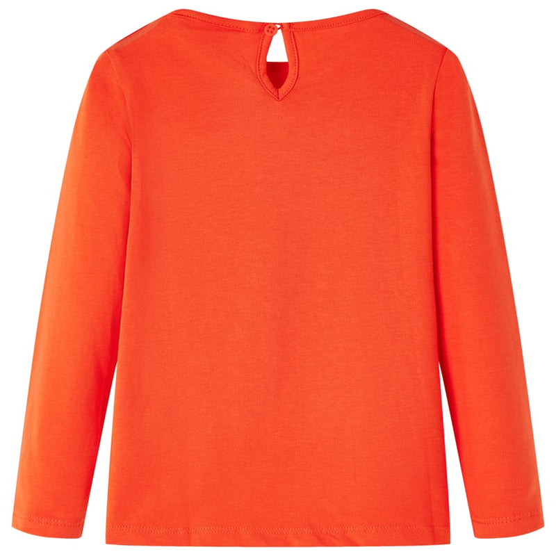 Load image into Gallery viewer, Vidaxl kindershirt met lange mouwen 128 donkeroranje
