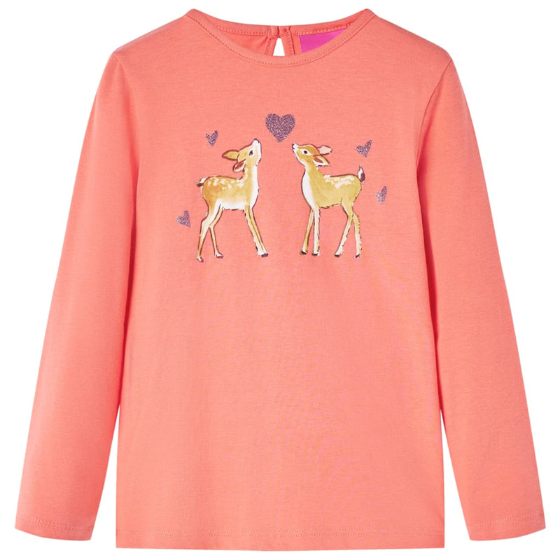 ギャラリービューアに画像をロードする, Vidaxl kindershirt met lange mouwen 116 koraalkleurig