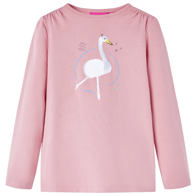 ギャラリービューアに画像をロードする, Vidaxl kindershirt met lange mouwen 128 lichtroze