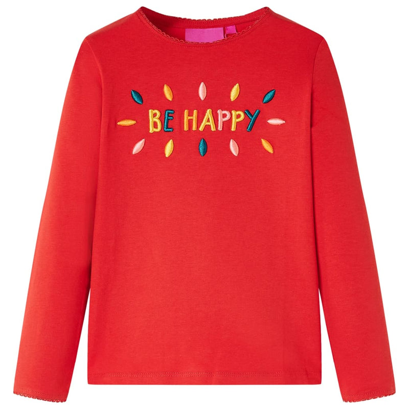 ギャラリービューアに画像をロードする, Vidaxl kindershirt met lange mouwen 92 rood