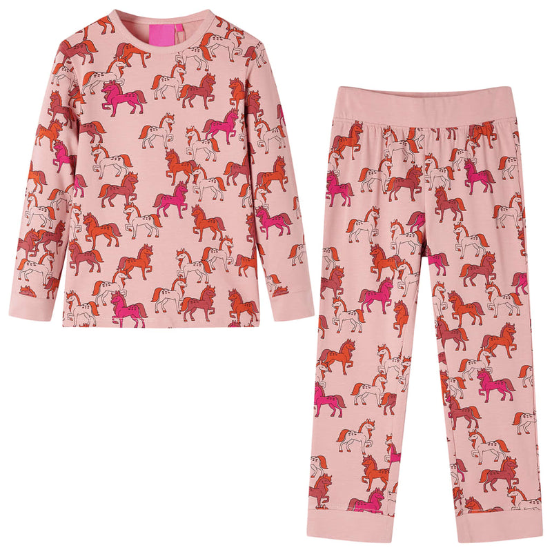 Load image into Gallery viewer, VidaXL Kinderpyjama met lange mouwen 128 lichtroze