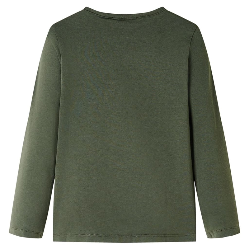 Load image into Gallery viewer, Vidaxl kindershirt met lange mouwen 128 kakikleurig