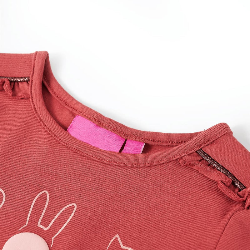 Load image into Gallery viewer, Vidaxl kindershirt met lange mouwen 116 rozebruin